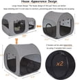 thumbnail image 4 of Portable Cat Playpen, Delivery Room, Enclosure, Postoperative Recovery, House Design for Better Standing, Foldable Pet Tent for Indoor and Outdoor Use, Cat Houses & Condos Dark Gray, 4 of 8