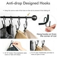 thumbnail image 5 of Mkono Hat Rack for Baseball Cap Wall Hat Holder with 20 Hooks Cap Organizer, 2 Pack, 5 of 6