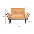 thumbnail image 3 of Metal Main Material Mustard Love Seat / Functional for Studio Apartments, 3 of 4