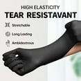 thumbnail image 4 of Supmedic Basic Medical Nitrile Exam Gloves, 4 mil Powder-Free Non-Sterile Food-Safe Cleaning Disposable Glove, Black 100Pcs (XX-Large), 4 of 5
