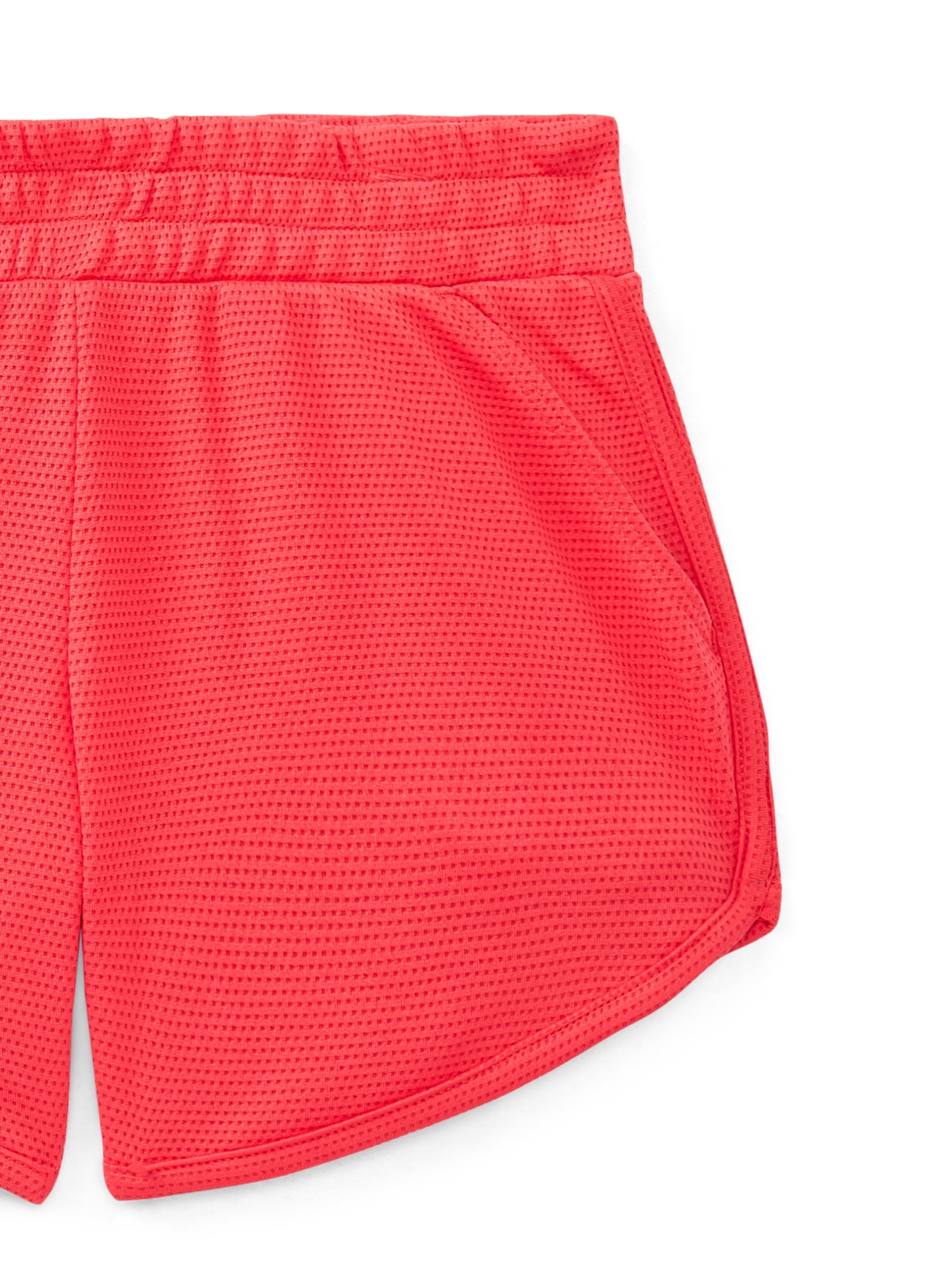 Athletic Works Girls Active Core Shorts, 2-Pack, Sizes 4-18 Plus