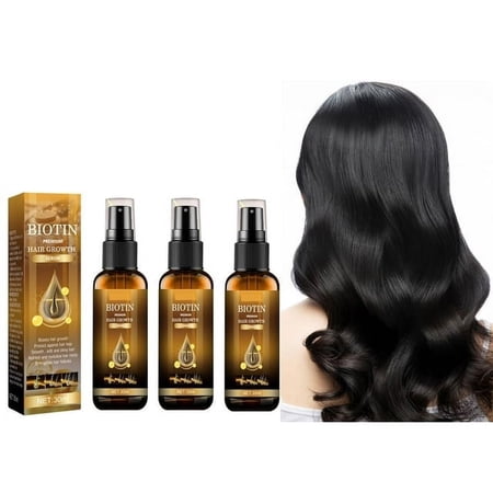 Hair Growth Spray, Biotin Hair Growth Serum, Biotin Thickening Herbal Serum, Anti Hair Loss Serum for Women Men Hair Growth and Hair Loss