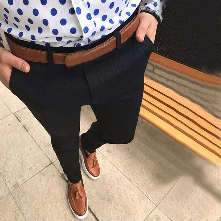 brown rehearsal dinner dress Men's Navy Performance Dress Pants (Tailored Navy Blue Slacks) – Twillory main image 0