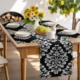 thumbnail image 6 of Placemats Set of 4, Black Flower Place Mats Classical Luxury Abstract Art Tablemats Washable Placemat Table Decoration for Kitchen Table Dinner Party Home Decor Indoor Outdoor 13x19 Inch, 6 of 9