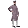 thumbnail image 2 of Atasi Printed Designer Rayon Button Down Casual Kurta With Pajama For Men, 2 of 4