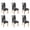 Black & White-1, variant on Chair Covers for Dining Room Set Of 6 Spandex Super Fit Stretch Removable Washable Kitchen Chair Slipcovers for Home Party Hotel Wedding Ceremony, Universal Size (Bohemian Tribal Pattern)