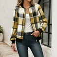 thumbnail image 2 of Shadoumai Jackets for Women Trendy Long Sleeve Plaid Shackets Casual Zip up Fall Lightweight Jacket Fall Winter Outfits 2025, 2 of 6