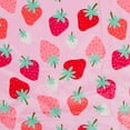 thumbnail image 4 of Wildkin Plush Velour Baby Blanket for Girls and Boys (Strawberry Patch), 4 of 5