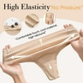 thumbnail image 2 of Aooho Camel Toe Cover Thong Camel Toe Proof Underwear CamelToe Hider Built in Latex Cover to Hide Feminine Lines-2PACK（The size is one size smaller）, 2 of 6