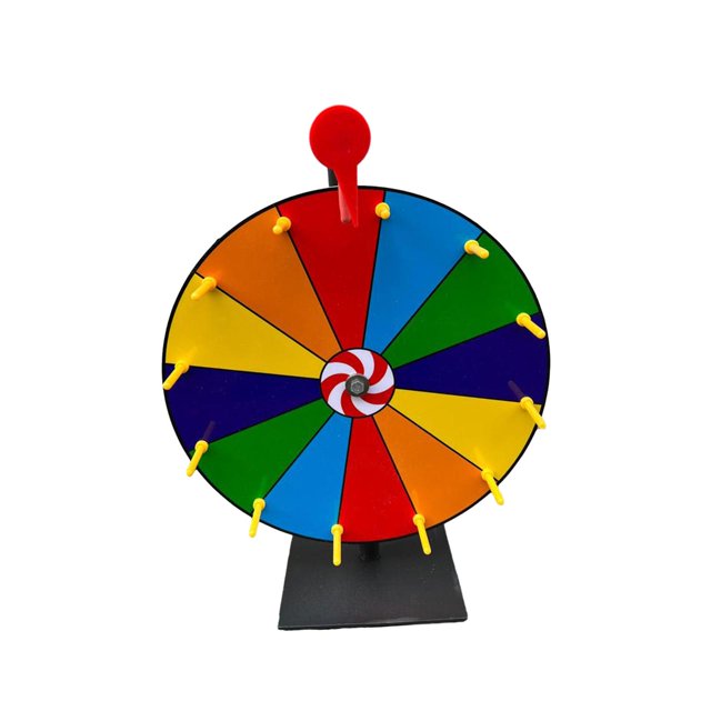 bedienty Prix Roue de Couleurs Roue de Fortune pour Activités de Fête Couleurs Promotionnelles 40cm Thème 6