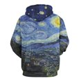thumbnail image 3 of Starry Night Men's Women Vintage 3D Hooded Sweatshirt - All-Season Loose Fit Streetwear, 3 of 6