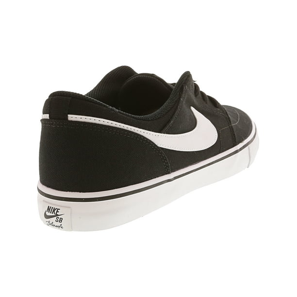 Nike sb portmore ii black & white canvas skate best sale shoes