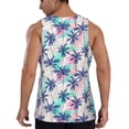 thumbnail image 3 of Gaeub Palm Leaves Men's Athletic Tank Top, Workout Sleeveless Shirts, Running Tank Tops for Gym, Running, Training - Large, 3 of 9