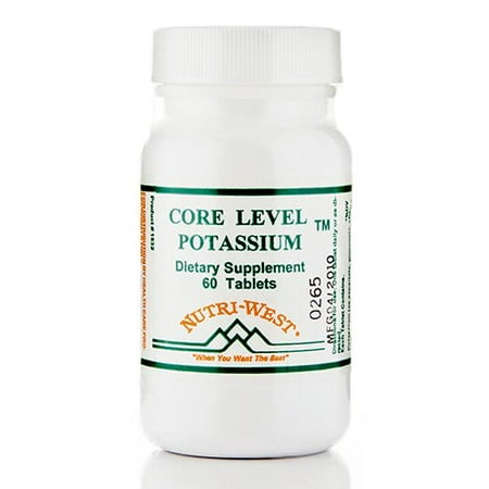 Core Level Potassium - 60 Tablets by Nutri West (Best Way To Lower Potassium Levels)