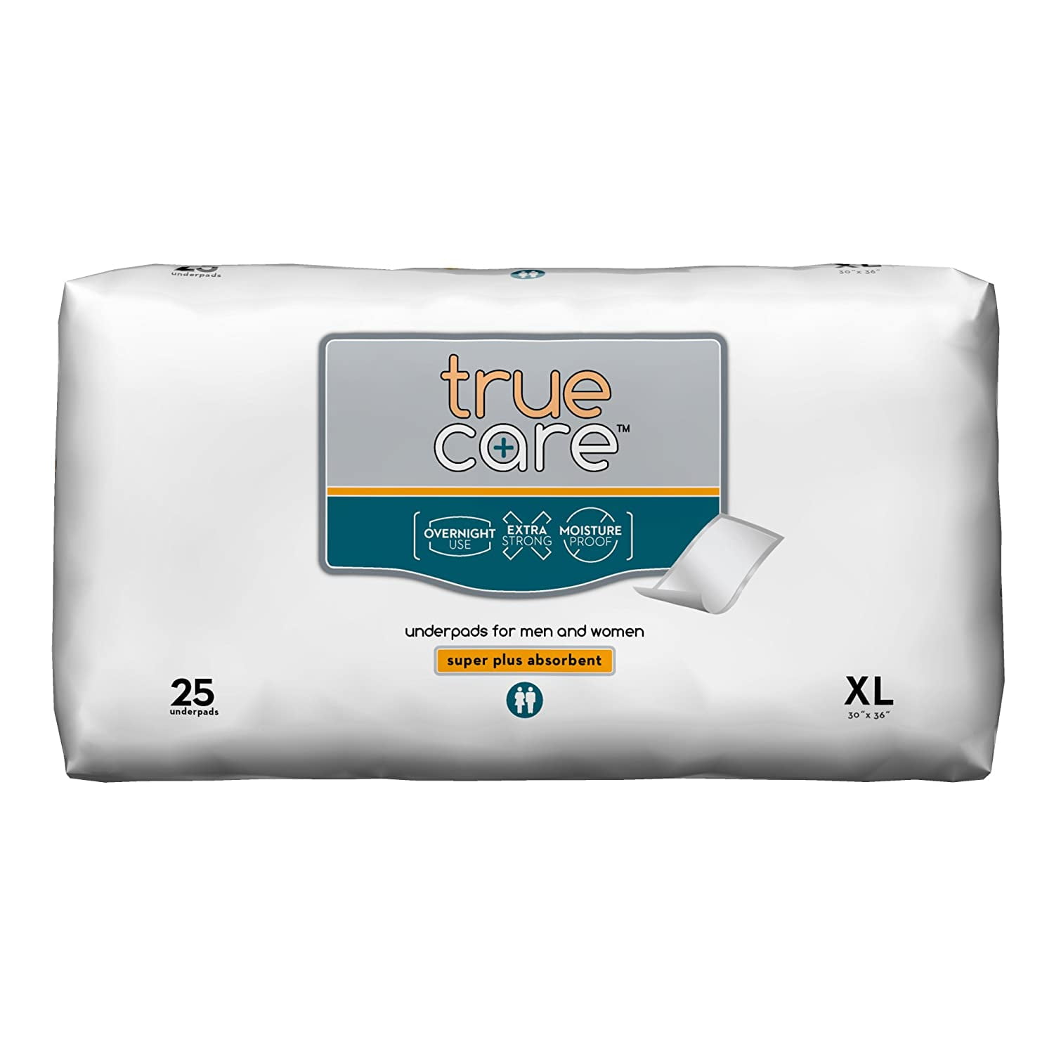 Healthline True Care Super Absorbent Bed Assurance Pads for Incontinence Disposable, Extra Large Incontinence Chux Pads, 30 x 36 in, 100 count