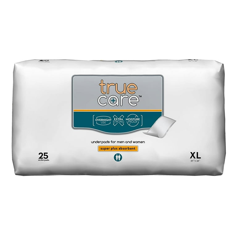 Healthline True Care Super Absorbent Bed Assurance Pads for Incontinence  Disposable, Extra Large Incontinence Chux Pads, 30 x 36 in, 100 count