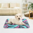thumbnail image 6 of Pet Cooling Pad Foldable Self Cooling Mat Breathable Pet Cushion Sleep Pad for Dogs and Cats Blue and Pink Lines M, 6 of 9