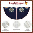 thumbnail image 5 of Kll Blue Mandala Christmas Tree Skirt ,Party Decorations Farmhouse For Christmas Decorations Holiday Party, 5 of 8