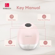 Horigen AOV6861 Pink Double Electric Breast Pump, Wearable Hands-Free, Smart Memory, 3D Pumping, Portable Quiet