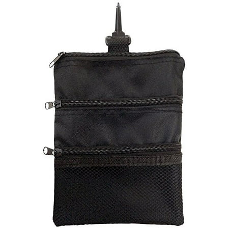 Solid Valuables Bag - Multi-Pocket Tote Hand Bag and Valuables Pouch