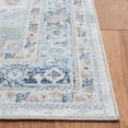 thumbnail image 5 of SAFAVIEH Bayside Zoja Oriental Polyester Machine Washable Area Rug, Gray/Blue, 6'7" x 6'7" Square, 5 of 12