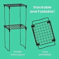 thumbnail image 5 of XTEILC Stac-A-Shelf Locker Organizer Shelf, Stackable, Extra Tall, Fits Standard Size School Lockers, Blue, 5 of 6