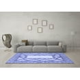 thumbnail image 3 of Ahgly Company Machine Washable Indoor Rectangle Abstract Blue Modern Area Rugs, 2' x 4', 3 of 4