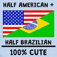 thumbnail image 2 of CafePress - Half Brazilian 100% Cute Body Suit - Baby Light Bodysuit, Size Newborn - 24 Months, 2 of 4