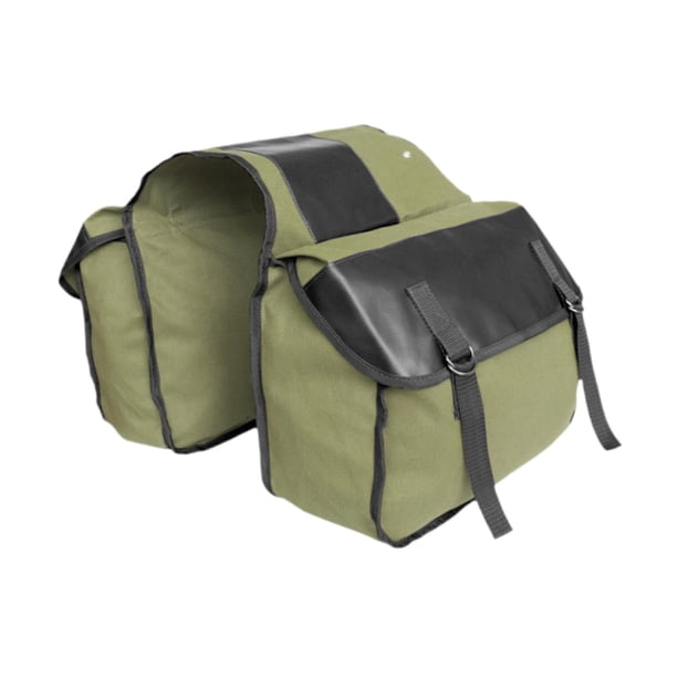 Bolsa para alforjas de bicicleta, bolsa para portaequipajes trasero de bicicleta, bolsa de carga resistente para asiento trasero, estante para bicicletas Verde