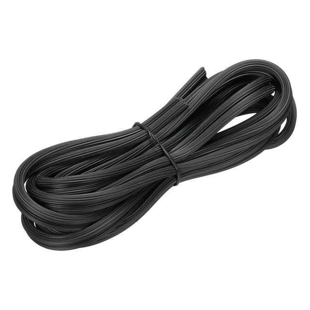 Unique Bargains 5M/16.4Ft Rubber Window Screen Spline Sealing Strip, 5.5mm OD Black