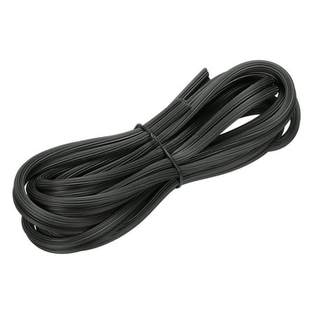 Uxcell 5M/16.4Ft Rubber Window Screen Spline Sealing Strip, 5.5mm OD Black