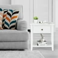 thumbnail image 5 of Costway Nightstand Side Table Chest Sofa Table End Table Accent Table White, 5 of 11
