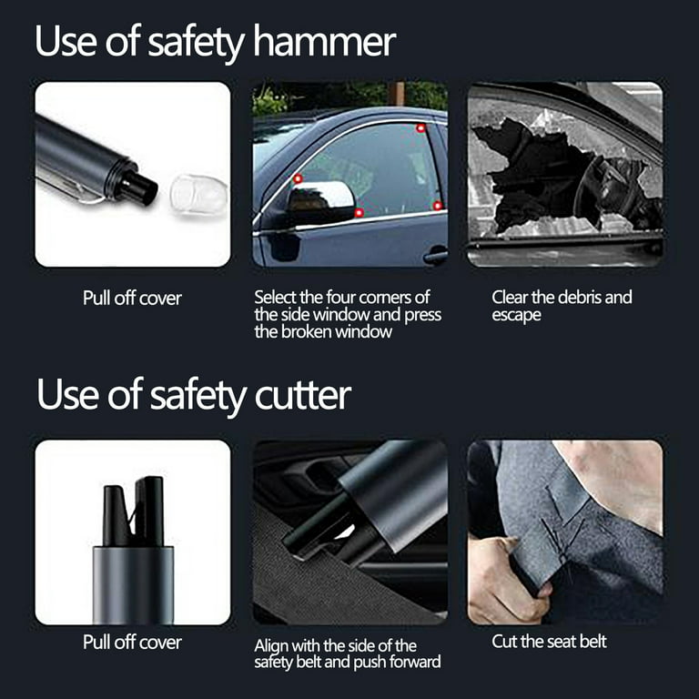 Car Safety Hammer Seat Belt Cutter Car Window Glass Breaker Tool