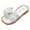 A28-White, variant on Toddler Cute Bunny Slides Slipper Boys & Girls Summer Sandals Non-Slip Flip Flops Beach Shoes Indoor & Outdoor travel slippers(White,2.5)