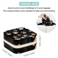 thumbnail image 5 of Dog Paw Print Decorative Square Travel Portable Jewelry Display Box - Earring Organizer, Necklace and Bracelet Storage Case for Girls and Women, 5 of 6