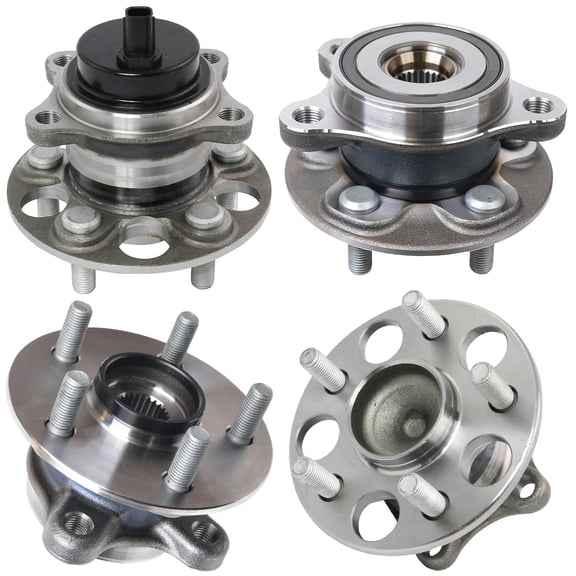 Detroit Axle - 4pc Wheel Bearing & Hubs Assembly for 2019-2023 Toyota Corolla 2016-2022 Prius 2017-2022 Prius Prime Front and Rear Wheel Bearing Hubs Replacement