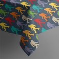 thumbnail image 2 of Multicolor Bigfoot Pattern Rectangle Tablecloth 60"x120",Waterproof Polyester Rectangle Table Cloth, Wipeable Spillproof Polyester Tablecloth for Dining, Camping, Indoor and Outdoor, 2 of 6