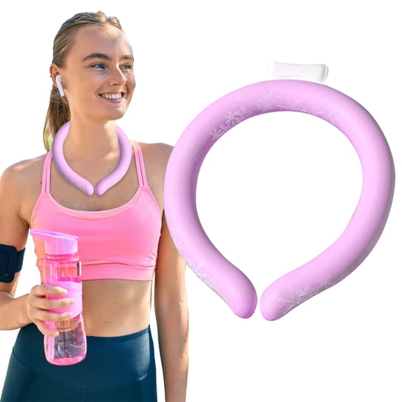 Summer Cooling Neck Ring, Pink, 1 Piece - Neck Ice Pack Reusable Wearable Neck Cooler Body Products for Indoor Outdoor Summer Hot Weather(60Ml), Easter Mother'S Day Gift Makeup Organizers