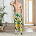 thumbnail image 5 of Uemuo Lemon1 Pattern Men's Wide Leg Palazzo Lounge Pants with Pockets Light Weight Loose Comfy Casual Pajama Pants-XX-Large, 5 of 9
