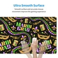 thumbnail image 4 of Naloa Mardi Gras3 Gaming Mouse Pad Large Mouse Mat Long Extended Desk Pad Non-Slip Rubber Mice Pads Stitched Edges Thin Pad (16x29.5 Inch), 4 of 8
