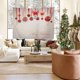 thumbnail image 5 of Christmas Day Decoration Background Cloth Peach Velvet Fabric Wall Decoration Painting Tapestry, 5 of 6