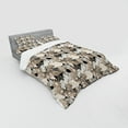 thumbnail image 2 of Ambesonne Floral Bedding Set 4 Pcs, Vintage Plant Soft Color, Queen, Tan Black, 2 of 2