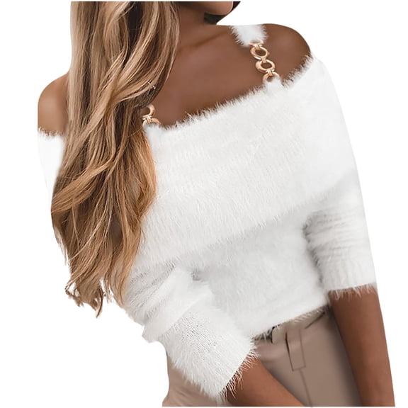 asdoklhq Womens Plus Size Tops Clearance,Women's Autumn And Winter Long Sleeve Solid Comfortable Tops