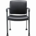 thumbnail image 7 of Lorell LLR30951 Healthcare Guest Chair with Casters, Black, 7 of 7