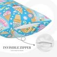 thumbnail image 5 of Balery Icecream Truck Pillow Covers,Bed Pilowcases,Reversible Plush Throw Pillow Covers End Pillow Encasement,Pillow Case - 14"X20", 5 of 9