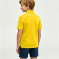 thumbnail image 7 of Boys' School Uniform Short Sleeve Polo Shirt Button Closure Moisture Wicking Performance Material, 7 of 7