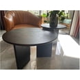 thumbnail image 4 of Round Nesting Coffee Table Set of 2, Round Solid Wood Coffee Table Set, Side End Table, Modern Simple Center Table,for Living Room Bedroom Office Balcony(Multi-colored1,70cm), 4 of 9