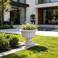 thumbnail image 6 of Garden Planter Urns,12×10 Inch Plastic European-Style Vintage Planter,Decorative Planters For Outdoor Plants,Vintage Tower-Style Hydroponic Planter.（Gray）, 6 of 6