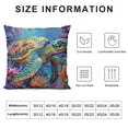 thumbnail image 5 of Leisuo  Sea Turtle Pillow Covers, Coastal Outdoor Pillow Covers, Sea Turtle Gifts, Turtle Gifts for Turtle Lovers, Sea Turtle Decor, Turtle Decor for Home White, 5 of 5