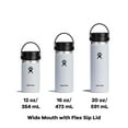thumbnail image 5 of Hydro Flask Stainless Steel Wide Mouth Bottle with Flex Sip Lid and Double-Wall Vacuum Insulation for Coffee, Tea and Drinks 16 Oz Lupine, 5 of 9
